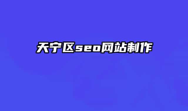 天宁区seo网站制作