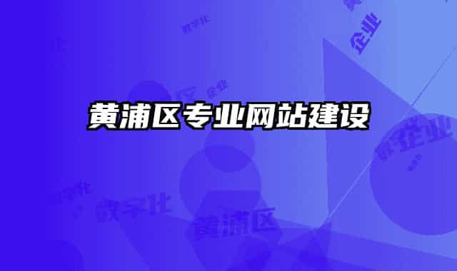 黄浦区专业网站建设