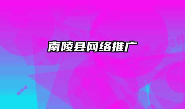 南陵县网络推广