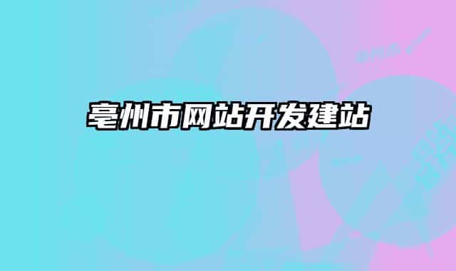 亳州市网站开发建站