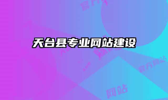 天台县专业网站建设
