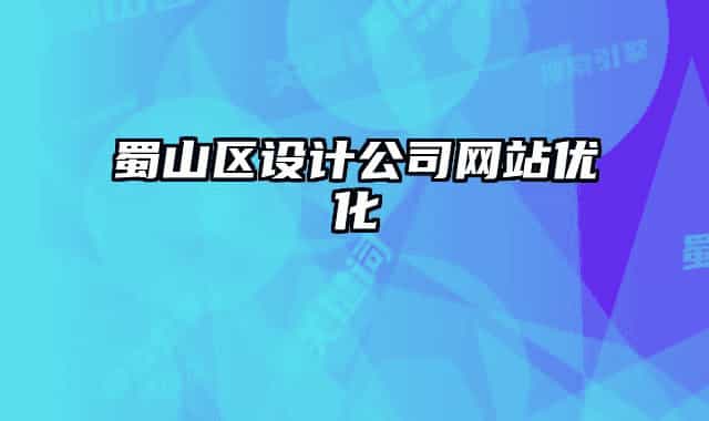 蜀山区设计公司网站优化
