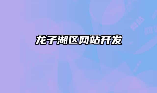 龙子湖区网站开发