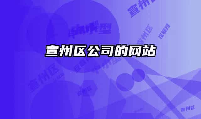 宣州区公司的网站