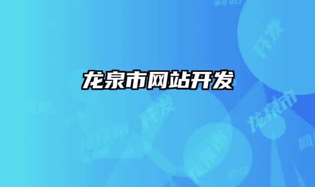 龙泉市网站开发