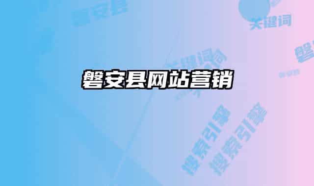 磐安县网站营销