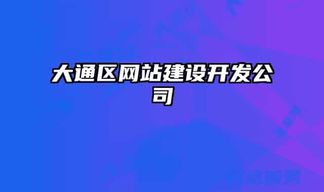 大通区网站建设开发公司
