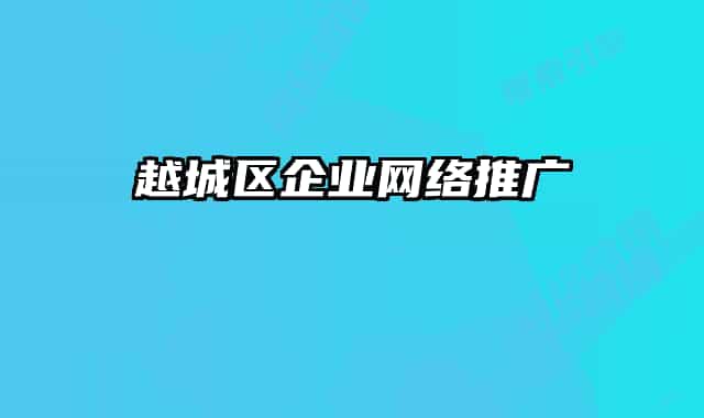 越城区企业网络推广