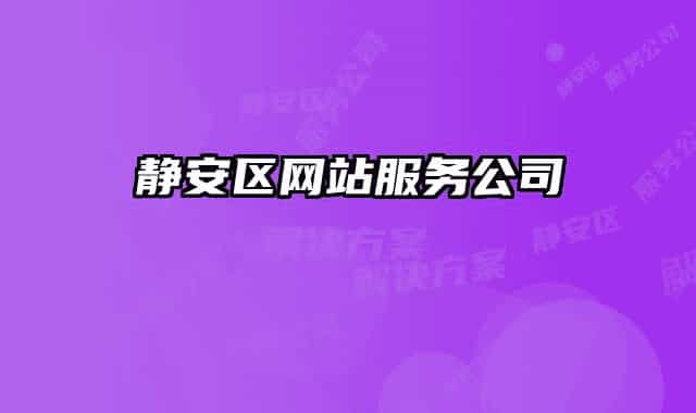 静安区网站服务公司