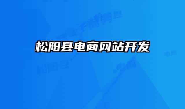 松阳县电商网站开发