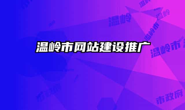 温岭市网站建设推广