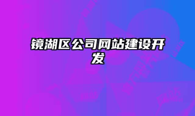 镜湖区公司网站建设开发