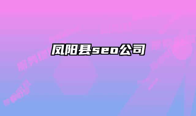 凤阳县seo公司