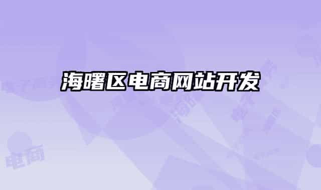 海曙区电商网站开发