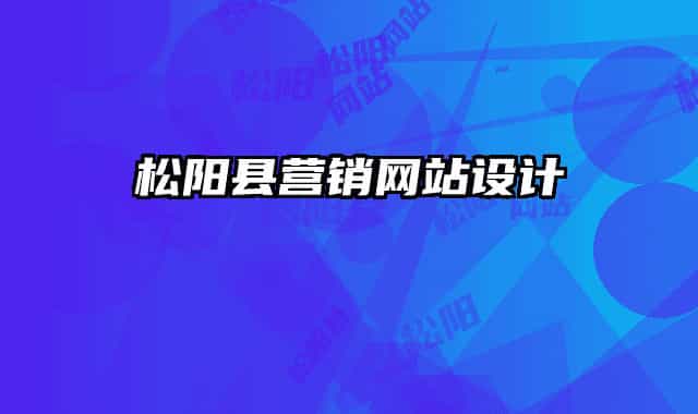 松阳县营销网站设计