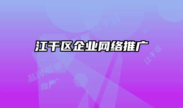 江干区企业网络推广
