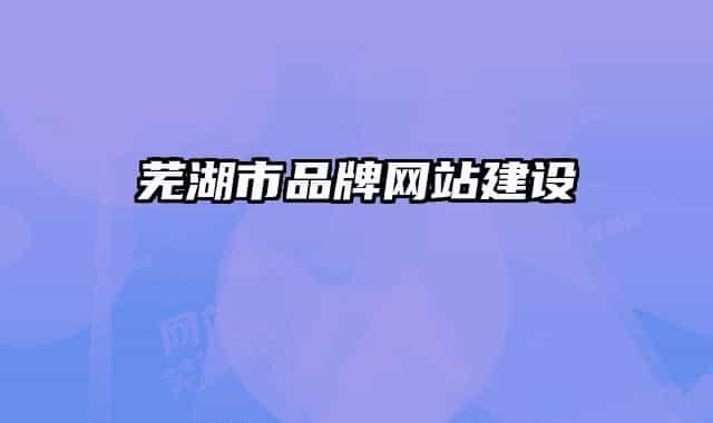 芜湖市品牌网站建设