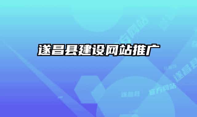 遂昌县建设网站推广