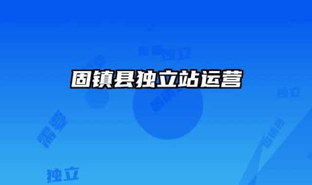固镇县独立站运营