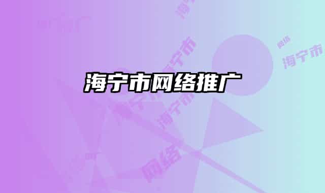 海宁市网络推广