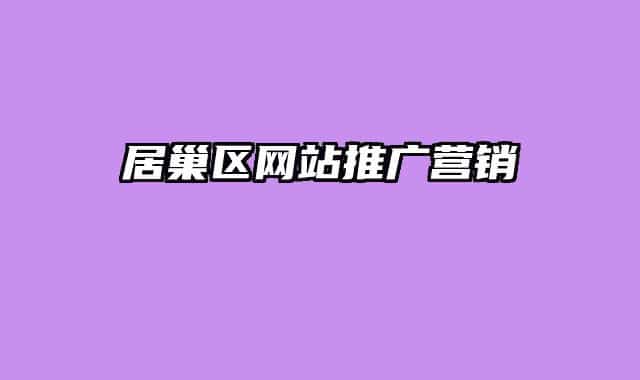居巢区网站推广营销
