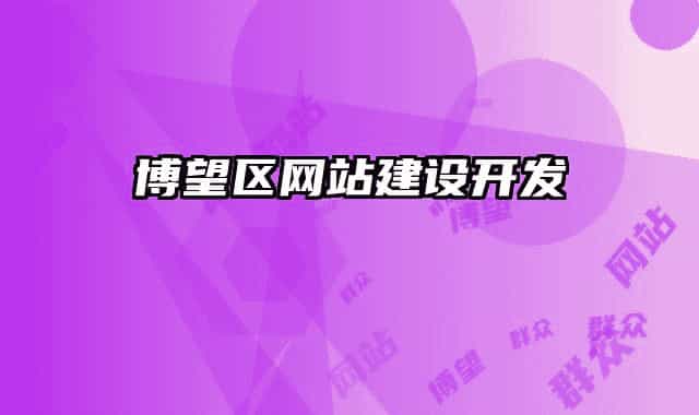 博望区网站建设开发