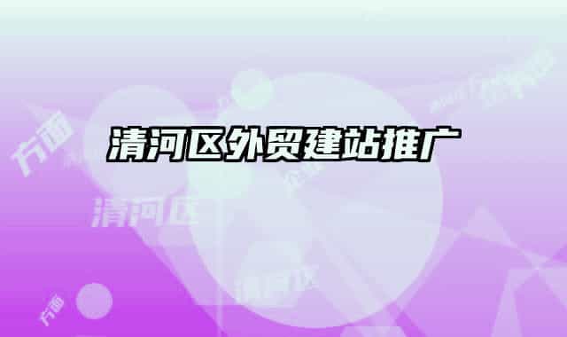 清河区外贸建站推广