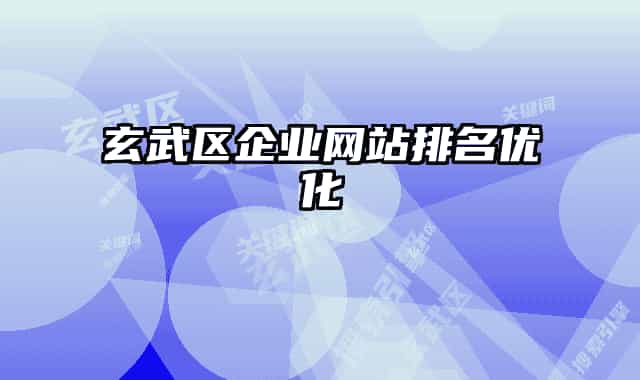 玄武区企业网站排名优化