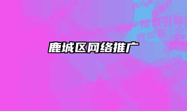 鹿城区网络推广