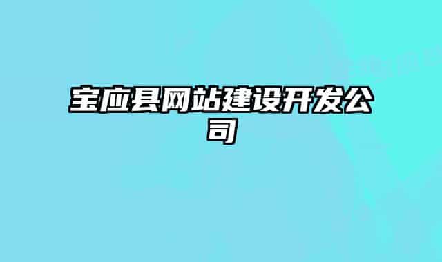宝应县网站建设开发公司