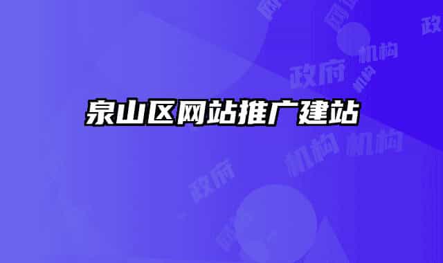 泉山区网站推广建站