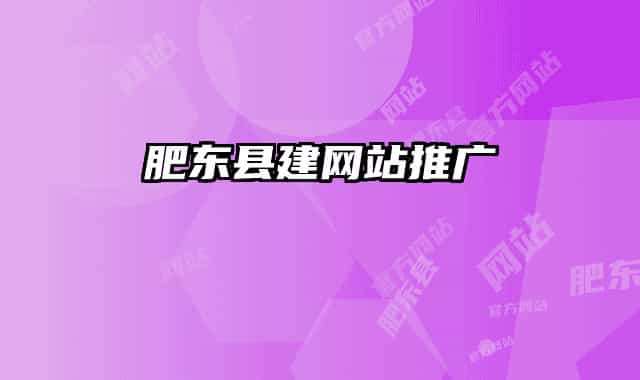 肥东县建网站推广