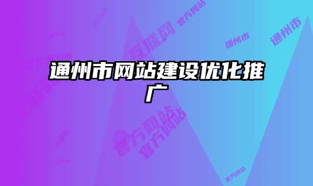 通州市网站建设优化推广