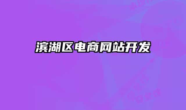 滨湖区电商网站开发