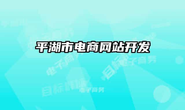 平湖市电商网站开发