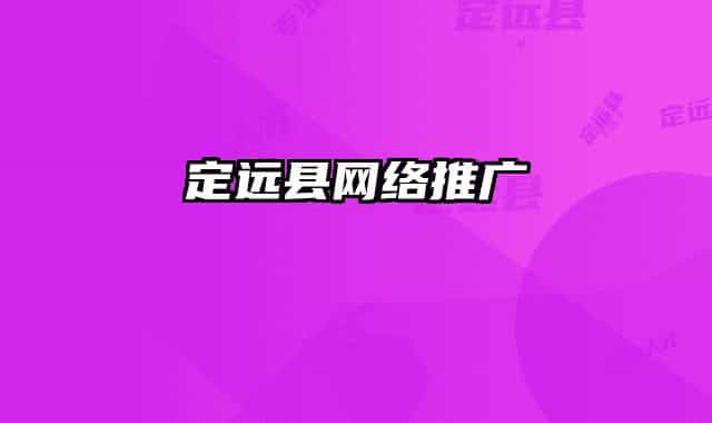 定远县网络推广