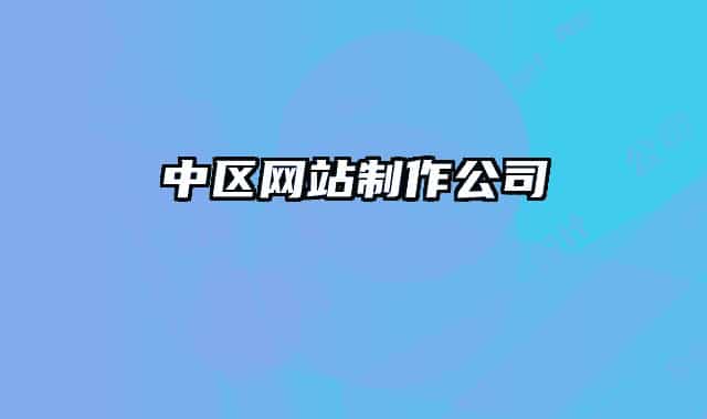 中区网站制作公司