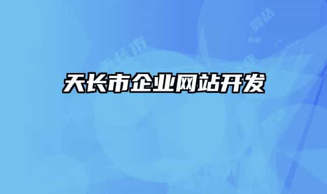 天长市企业网站开发