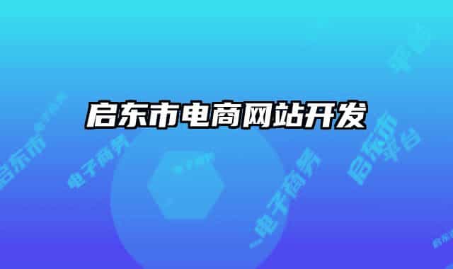 启东市电商网站开发