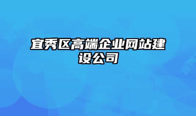 宜秀区高端企业网站建设公司