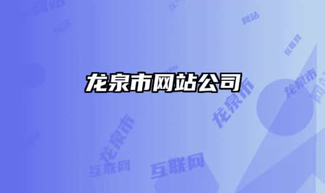 龙泉市网站公司