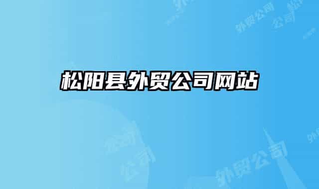 松阳县外贸公司网站