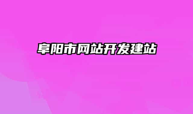 阜阳市网站开发建站