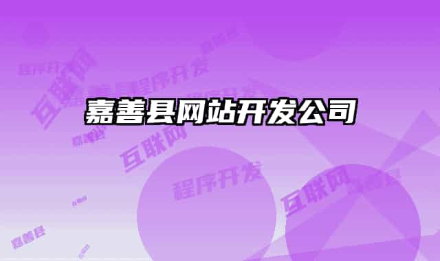 嘉善县网站开发公司