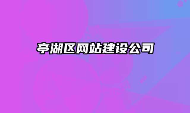 亭湖区网站建设公司