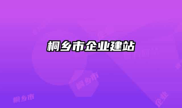 桐乡市企业建站