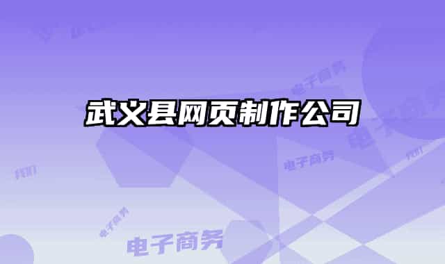 武义县网页制作公司