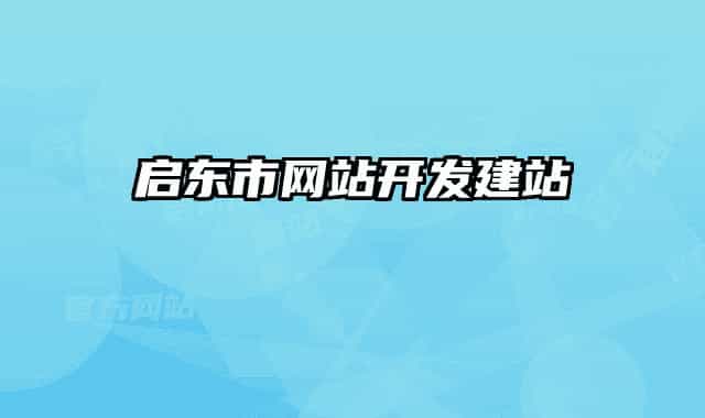 启东市网站开发建站