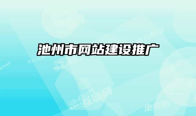 池州市网站建设推广