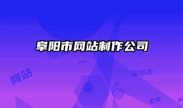 阜阳市网站制作公司